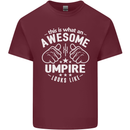 This Is What an Awesome Umpire Looks Like Mens Cotton T-Shirt Tee Top Maroon