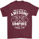 This Is What an Awesome Umpire Looks Like Mens T-Shirt Cotton Gildan Maroon