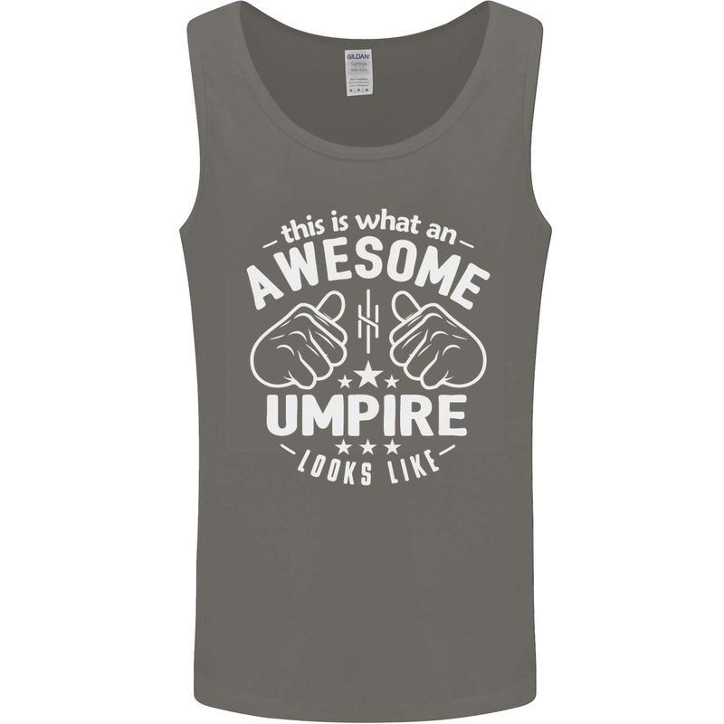 This Is What an Awesome Umpire Looks Like Mens Vest Tank Top Charcoal