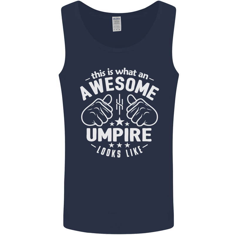 This Is What an Awesome Umpire Looks Like Mens Vest Tank Top Navy Blue