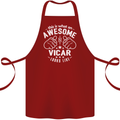This Is What an Awesome Vicar Looks Like Cotton Apron 100% Organic Maroon