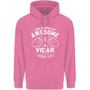 This Is What an Awesome Vicar Looks Like Mens 80% Cotton Hoodie Azelea