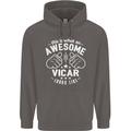 This Is What an Awesome Vicar Looks Like Mens 80% Cotton Hoodie Charcoal