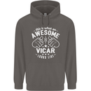 This Is What an Awesome Vicar Looks Like Mens 80% Cotton Hoodie Charcoal