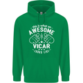 This Is What an Awesome Vicar Looks Like Mens 80% Cotton Hoodie Irish Green