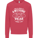 This Is What an Awesome Vicar Looks Like Mens Sweatshirt Jumper Heliconia