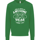 This Is What an Awesome Vicar Looks Like Mens Sweatshirt Jumper Irish Green