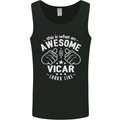 This Is What an Awesome Vicar Looks Like Mens Vest Tank Top Black
