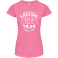 This Is What an Awesome Vicar Looks Like Womens Petite Cut T-Shirt Azalea