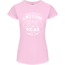 This Is What an Awesome Vicar Looks Like Womens Petite Cut T-Shirt Light Pink