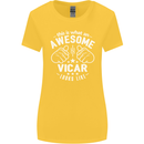 This Is What an Awesome Vicar Looks Like Womens Wider Cut T-Shirt Yellow