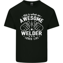 This Is What an Awesome Welder Looks Like Mens Cotton T-Shirt Tee Top Black