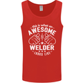This Is What an Awesome Welder Looks Like Mens Vest Tank Top Red