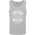 This Is What an Awesome Welder Looks Like Mens Vest Tank Top Sports Grey