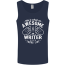 This Is What an Awesome Writer Looks Like Mens Vest Tank Top Navy Blue