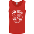 This Is What an Awesome Writer Looks Like Mens Vest Tank Top Red