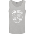 This Is What an Awesome Writer Looks Like Mens Vest Tank Top Sports Grey