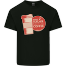 This Teacher Needs Coffee Funny Teaching Mens Cotton T-Shirt Tee Top Black