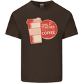 This Teacher Needs Coffee Funny Teaching Mens Cotton T-Shirt Tee Top Dark Chocolate