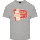 This Teacher Needs Coffee Funny Teaching Mens Cotton T-Shirt Tee Top Sports Grey