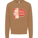 This Teacher Needs Coffee Funny Teaching Mens Sweatshirt Jumper Caramel Latte
