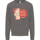 This Teacher Needs Coffee Funny Teaching Mens Sweatshirt Jumper Charcoal