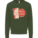 This Teacher Needs Coffee Funny Teaching Mens Sweatshirt Jumper Forest Green