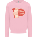 This Teacher Needs Coffee Funny Teaching Mens Sweatshirt Jumper Light Pink