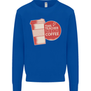 This Teacher Needs Coffee Funny Teaching Mens Sweatshirt Jumper Royal Blue