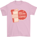 This Teacher Needs Coffee Funny Teaching Mens T-Shirt Cotton Gildan Light Pink