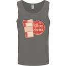 This Teacher Needs Coffee Funny Teaching Mens Vest Tank Top Charcoal