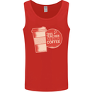 This Teacher Needs Coffee Funny Teaching Mens Vest Tank Top Red