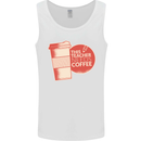 This Teacher Needs Coffee Funny Teaching Mens Vest Tank Top White