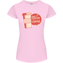 This Teacher Needs Coffee Funny Teaching Womens Petite Cut T-Shirt Light Pink