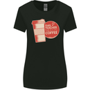 This Teacher Needs Coffee Funny Teaching Womens Wider Cut T-Shirt Black