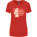 This Teacher Needs Coffee Funny Teaching Womens Wider Cut T-Shirt Red