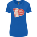 This Teacher Needs Coffee Funny Teaching Womens Wider Cut T-Shirt Royal Blue