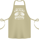 This is What an Awesome Dad Looks Like Cotton Apron 100% Organic Khaki