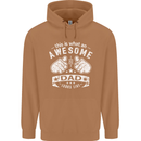 This is What an Awesome Dad Looks Like Mens 80% Cotton Hoodie Caramel Latte