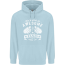 This is What an Awesome Dad Looks Like Mens 80% Cotton Hoodie Light Blue