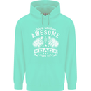 This is What an Awesome Dad Looks Like Mens 80% Cotton Hoodie Peppermint