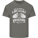 This is What an Awesome Dad Looks Like Mens Cotton T-Shirt Tee Top Charcoal