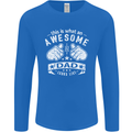 This is What an Awesome Dad Looks Like Mens Long Sleeve T-Shirt Royal Blue