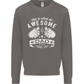 This is What an Awesome Dad Looks Like Mens Sweatshirt Jumper Charcoal