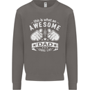 This is What an Awesome Dad Looks Like Mens Sweatshirt Jumper Charcoal