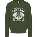 This is What an Awesome Dad Looks Like Mens Sweatshirt Jumper Forest Green