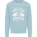 This is What an Awesome Dad Looks Like Mens Sweatshirt Jumper Light Blue