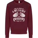 This is What an Awesome Dad Looks Like Mens Sweatshirt Jumper Maroon