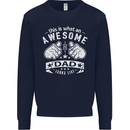This is What an Awesome Dad Looks Like Mens Sweatshirt Jumper Navy Blue