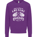This is What an Awesome Dad Looks Like Mens Sweatshirt Jumper Purple